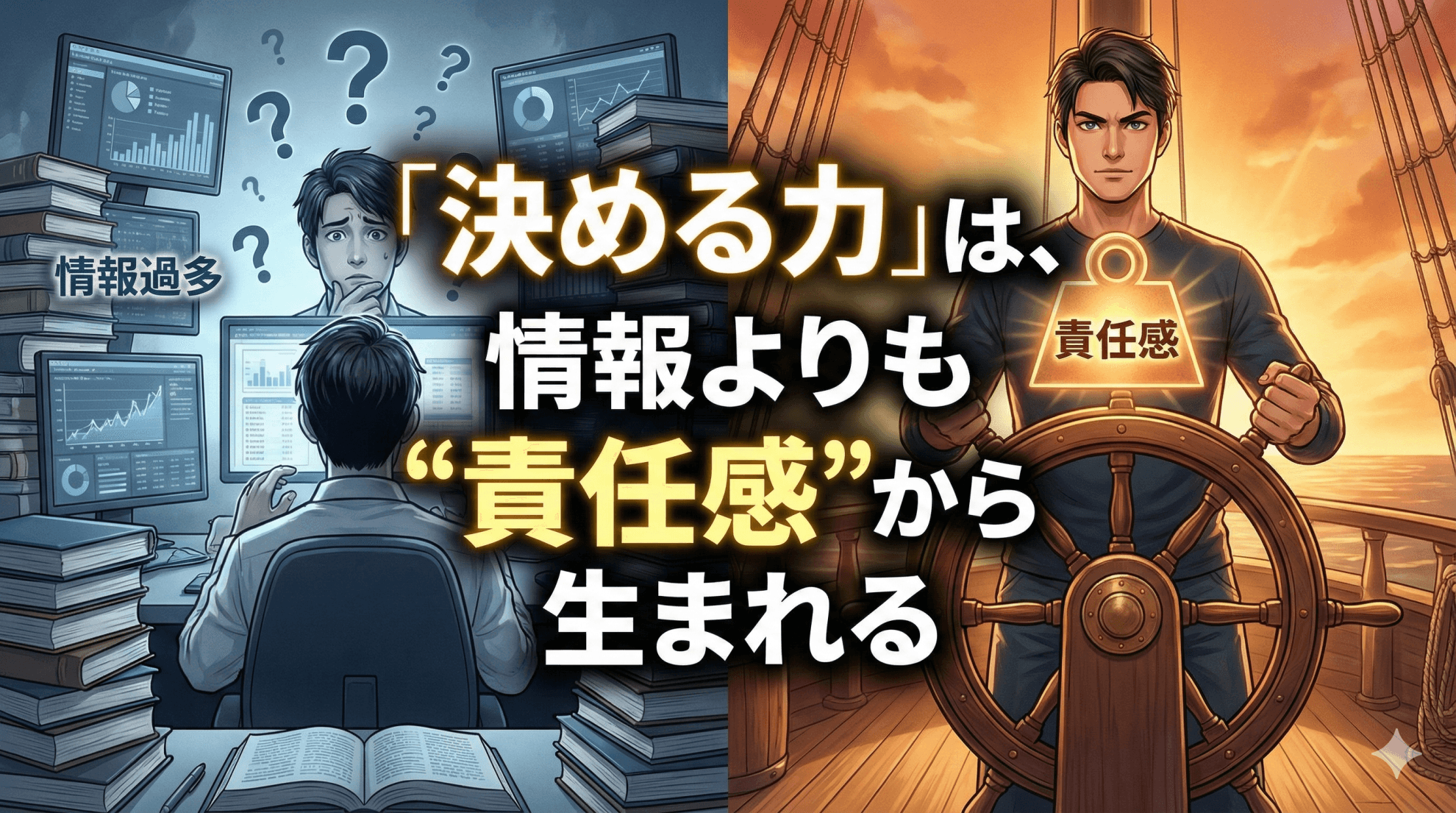 「決める力」は、情報よりも“責任感”から生まれる