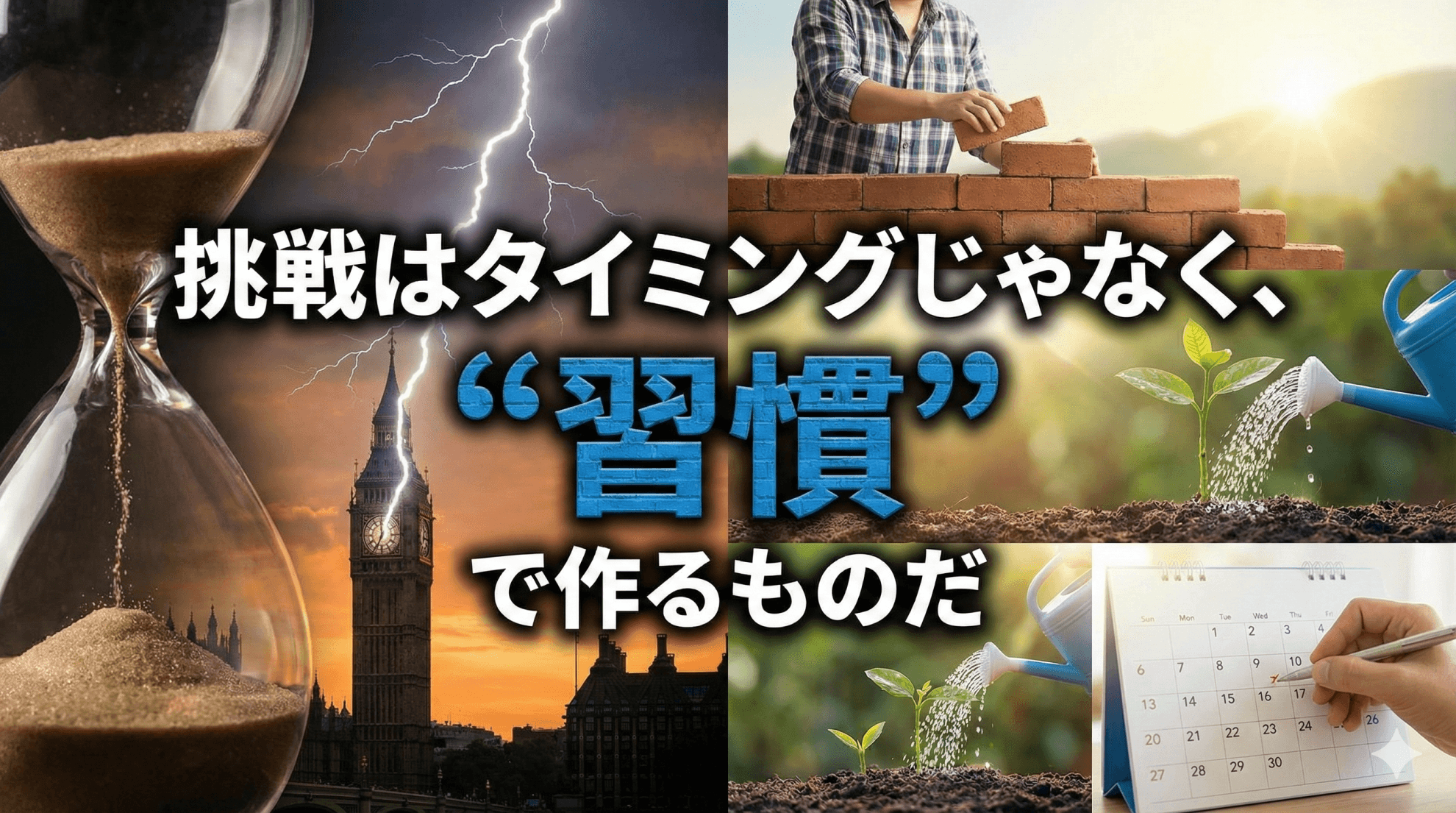 挑戦はタイミングじゃなく、“習慣”で作るものだ