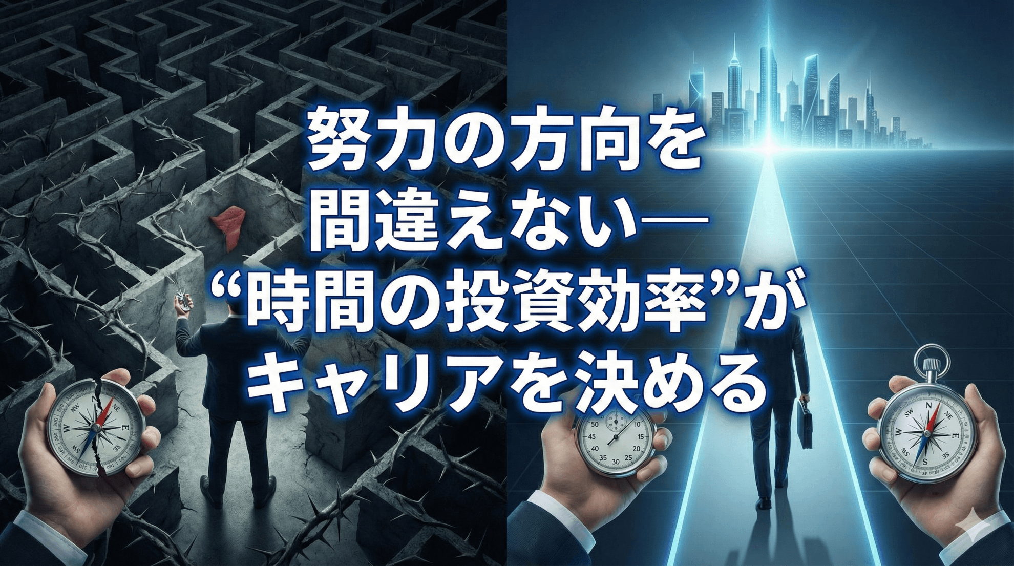 努力の方向を間違えない——“時間の投資効率”がキャリアを決める