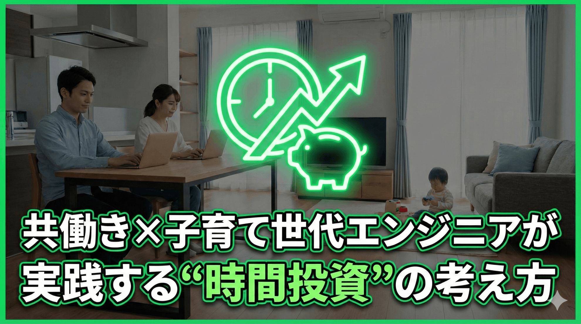 共働き×子育て世代エンジニアが実践する“時間投資”の考え方