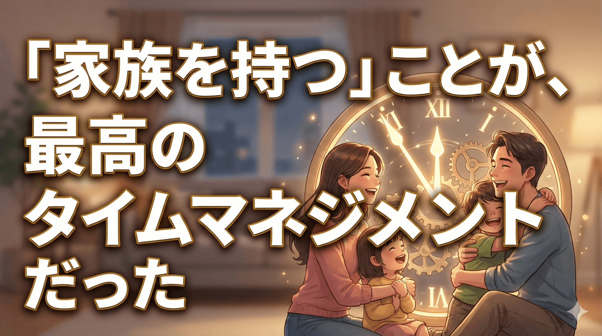 「家族を持つ」ことが、最高のタイムマネジメントだった