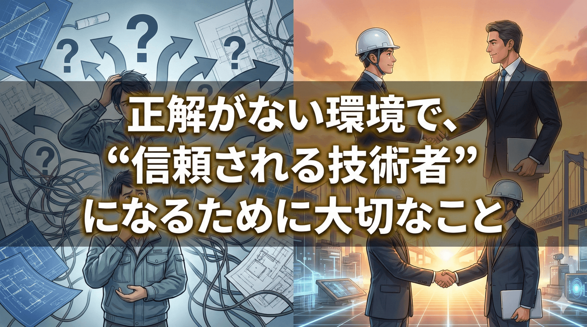 正解がない環境で、“信頼される技術者”になるために大切なこと